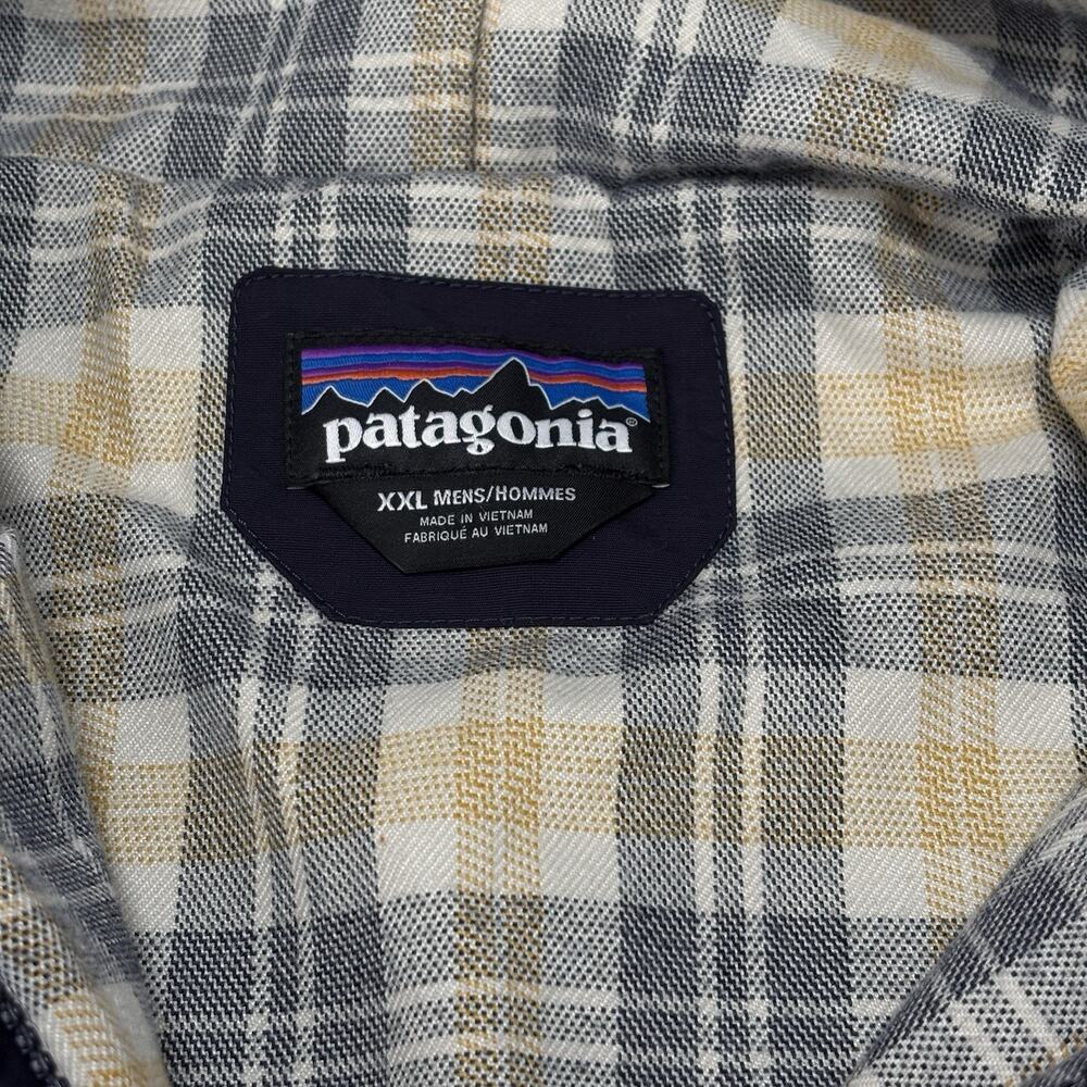 Patagonia Lined Baggies Navy Blue Parka Jacket Men’s Size XXL 28160 - Picture 3 of 7